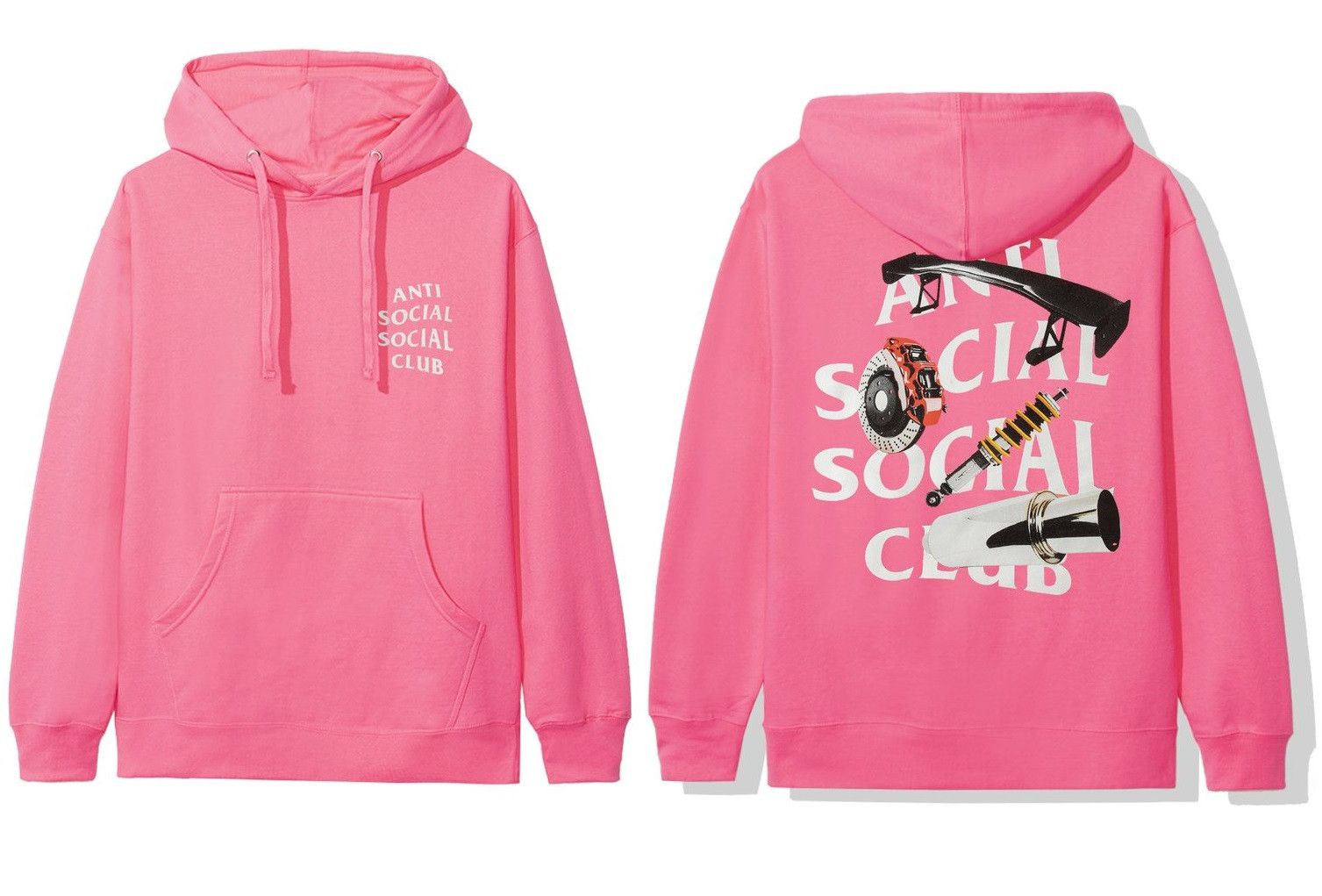 ANTI SOCIAL SOCIAL CLUB ASSC RICERONI PINK HOODIE フーディー Anti Social Social Club DS Anti Social Social Club FW19 ASSC
