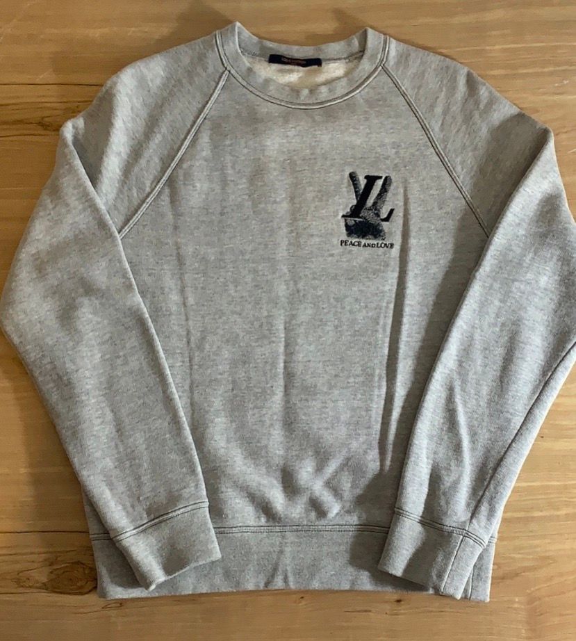 LOUIS VUITTON PEACE AND LOVE SWEATSHIRT (Pre-owned) Men Size Small