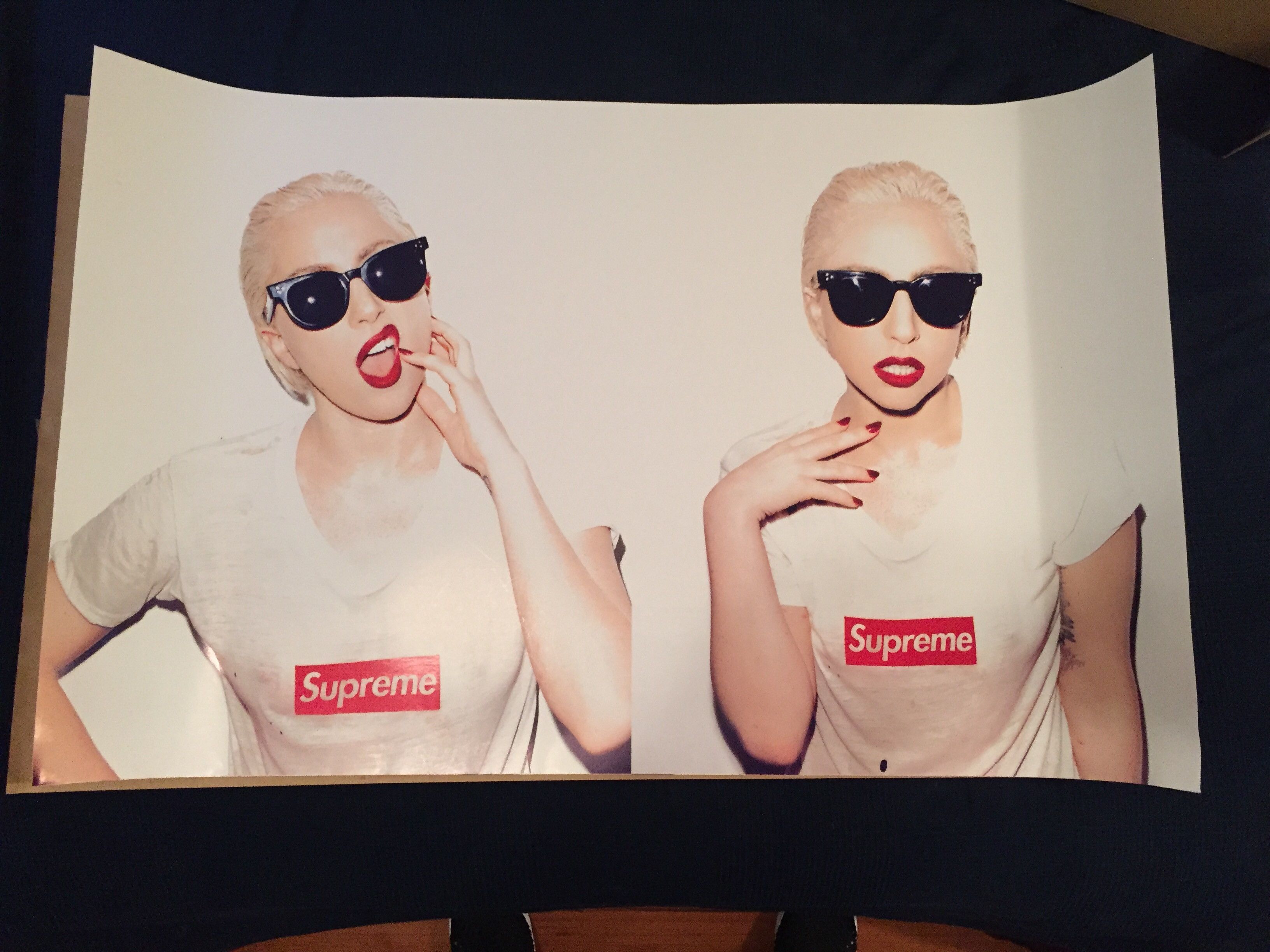 2011ss ポスター レディー・ガガ Supreme