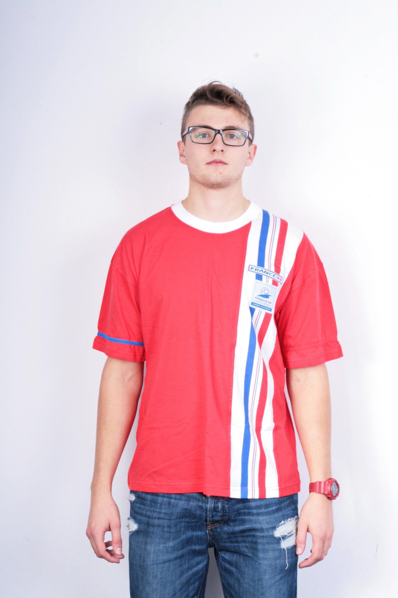 Tee shirt maillot football Mondial coupe du monde France 98
