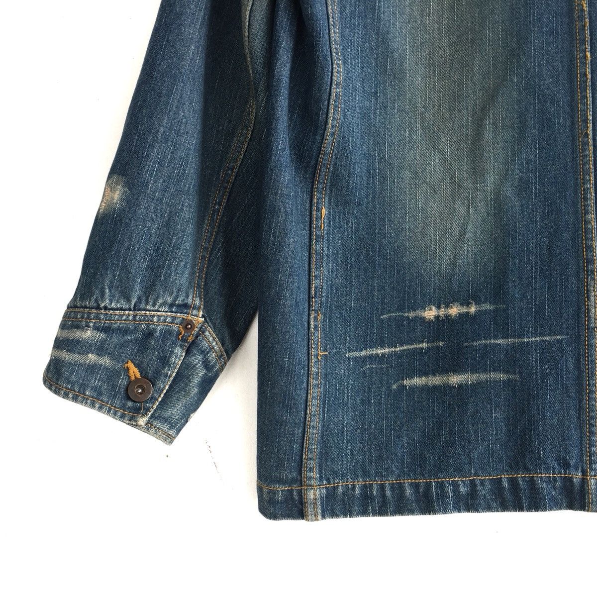 Japanese Brand Japanese Brand Canton Four Pocket Distressed Denim Jacket Size US M / EU 48-50 / 2 - 7 Thumbnail