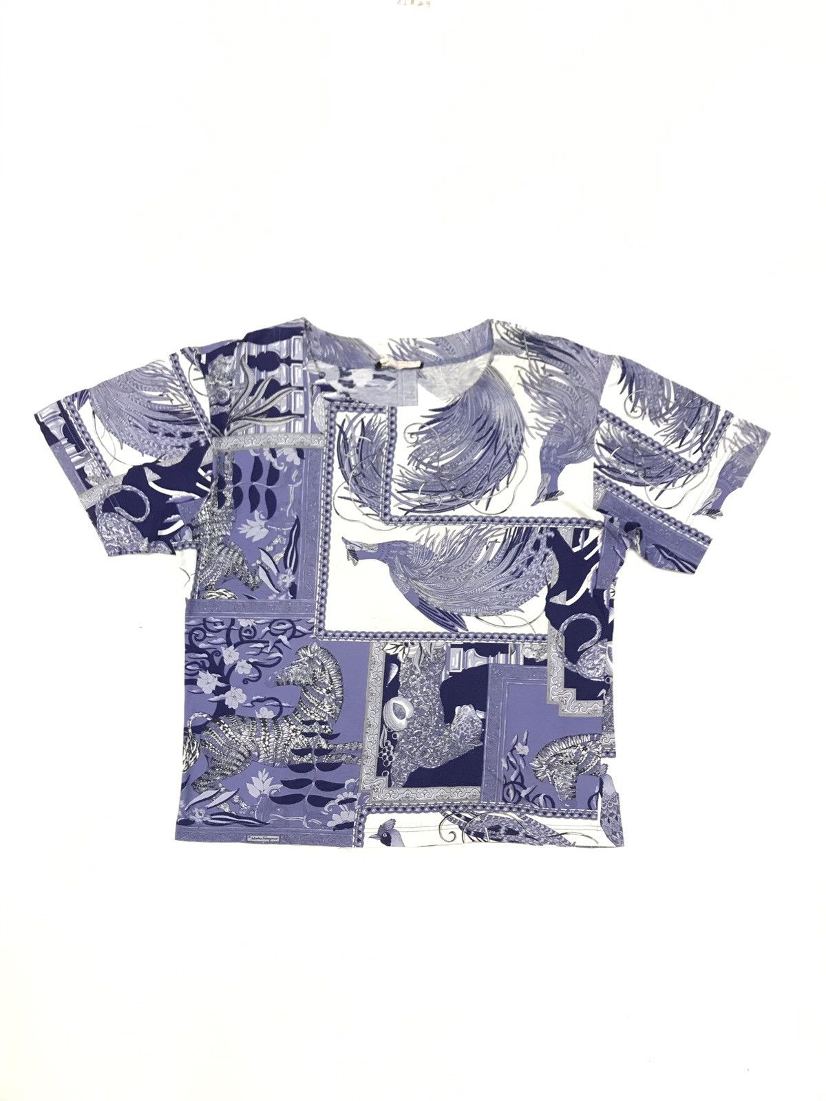 Salvatore Ferragamo × Vintage 💥💥SALVATORE FERRAGAMO VINTAGE FULL PRINT SHIRT SIZE M Size US M / EU 48-50 / 2 - 1 Thumbnail