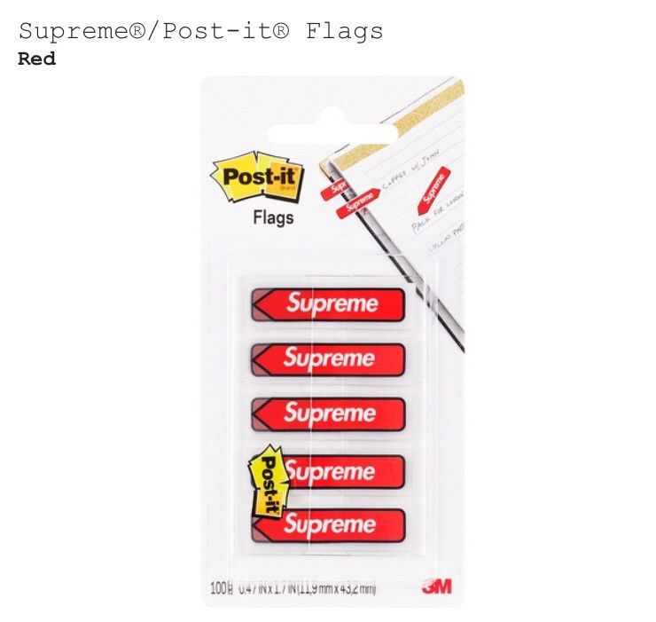 Supreme Supreme post it flags FW 19 Deadstock red Size ONE SIZE - 2 Thumbnail