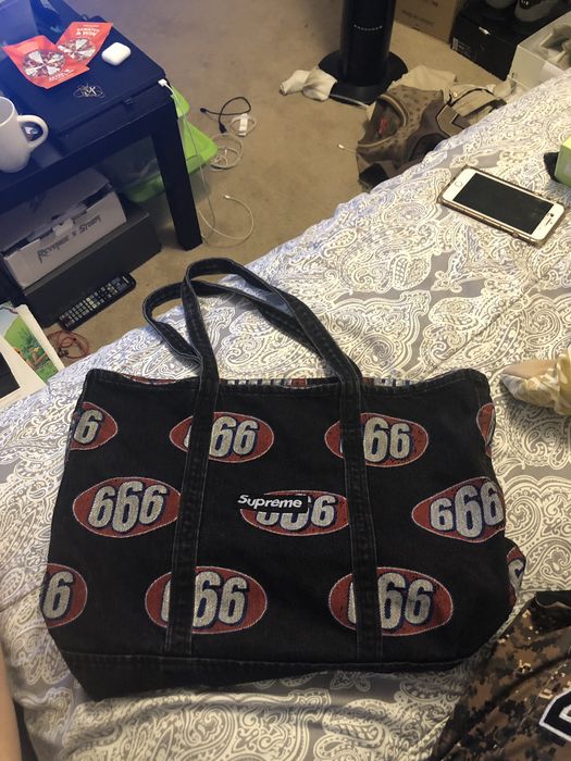 Supreme 666 shop tote bag