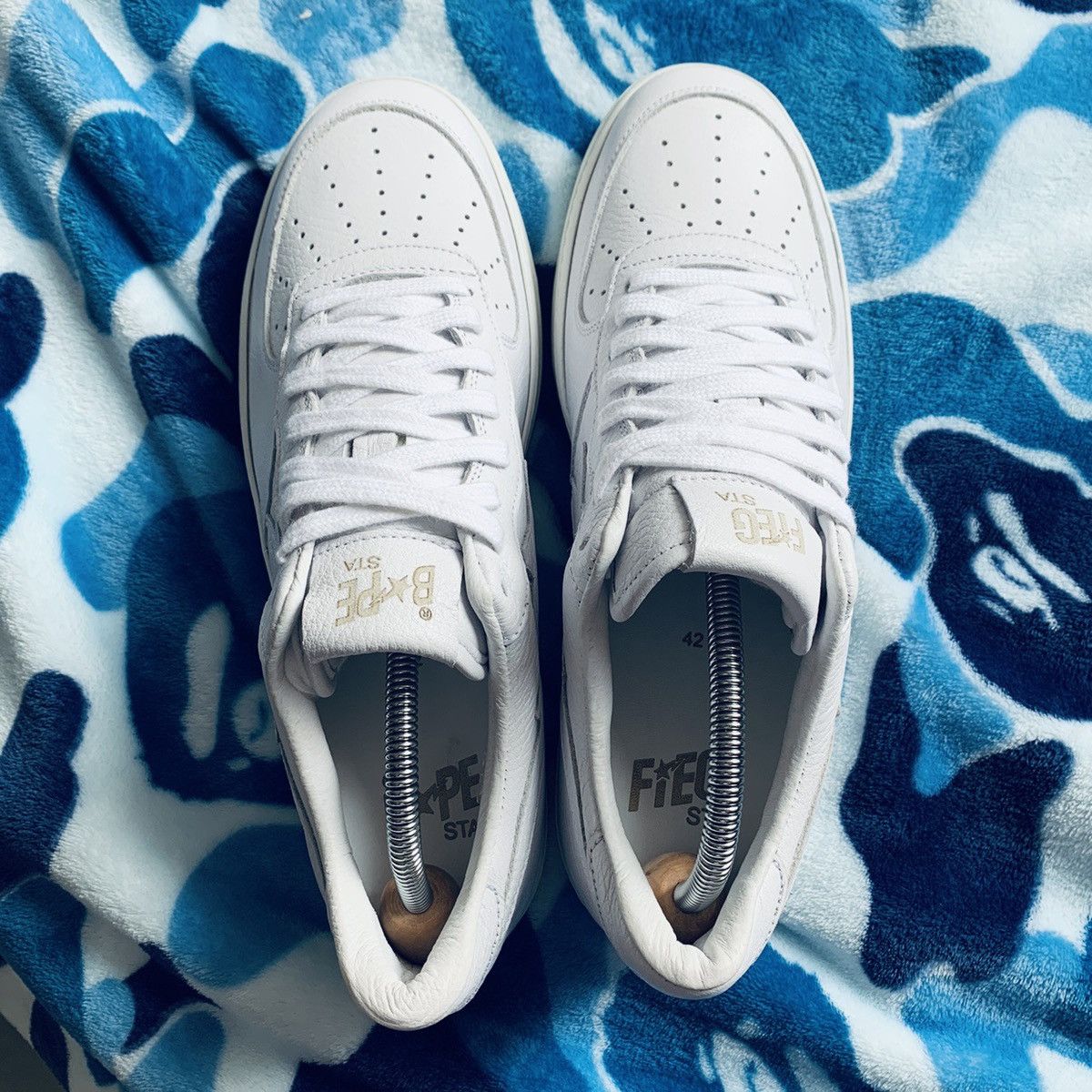 Bape Bape x Ronnie Fieg Bapesta Low Size US 9 / EU 42 - 5 Thumbnail