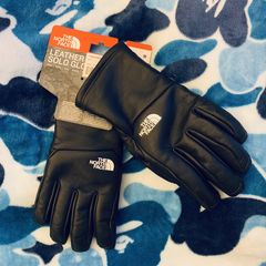 Supreme The North Face Leather Gloves Black - FW17 - US