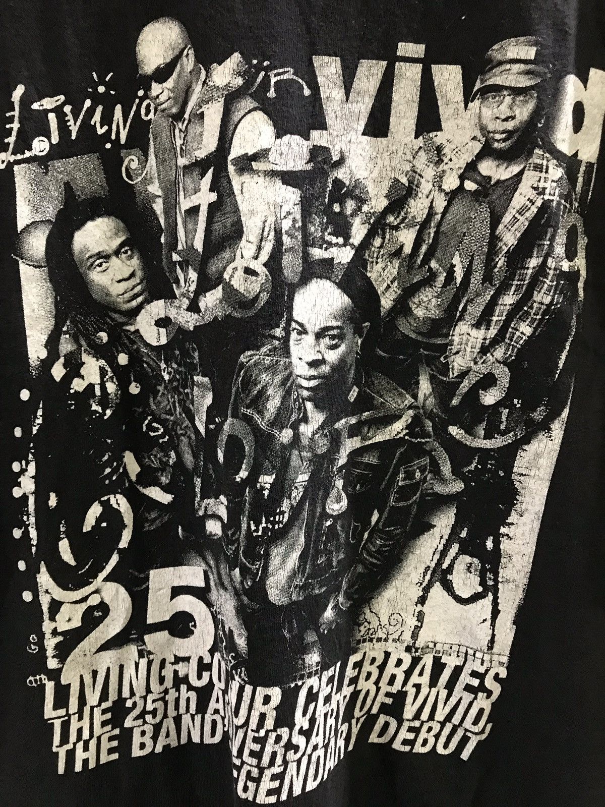Band Tees LIVING COLOUR THE 25TH ANNIVERSARY OF VIVID TEE SHIRT Size US XL / EU 56 / 4 - 3 Thumbnail