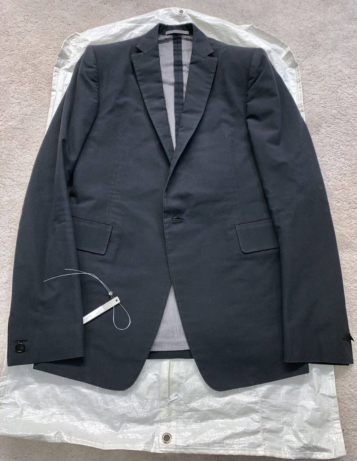 Carol Christian Poell CCP GM/2621/NYCOT/11 DARK GREY BLAZER Sz 48 ...