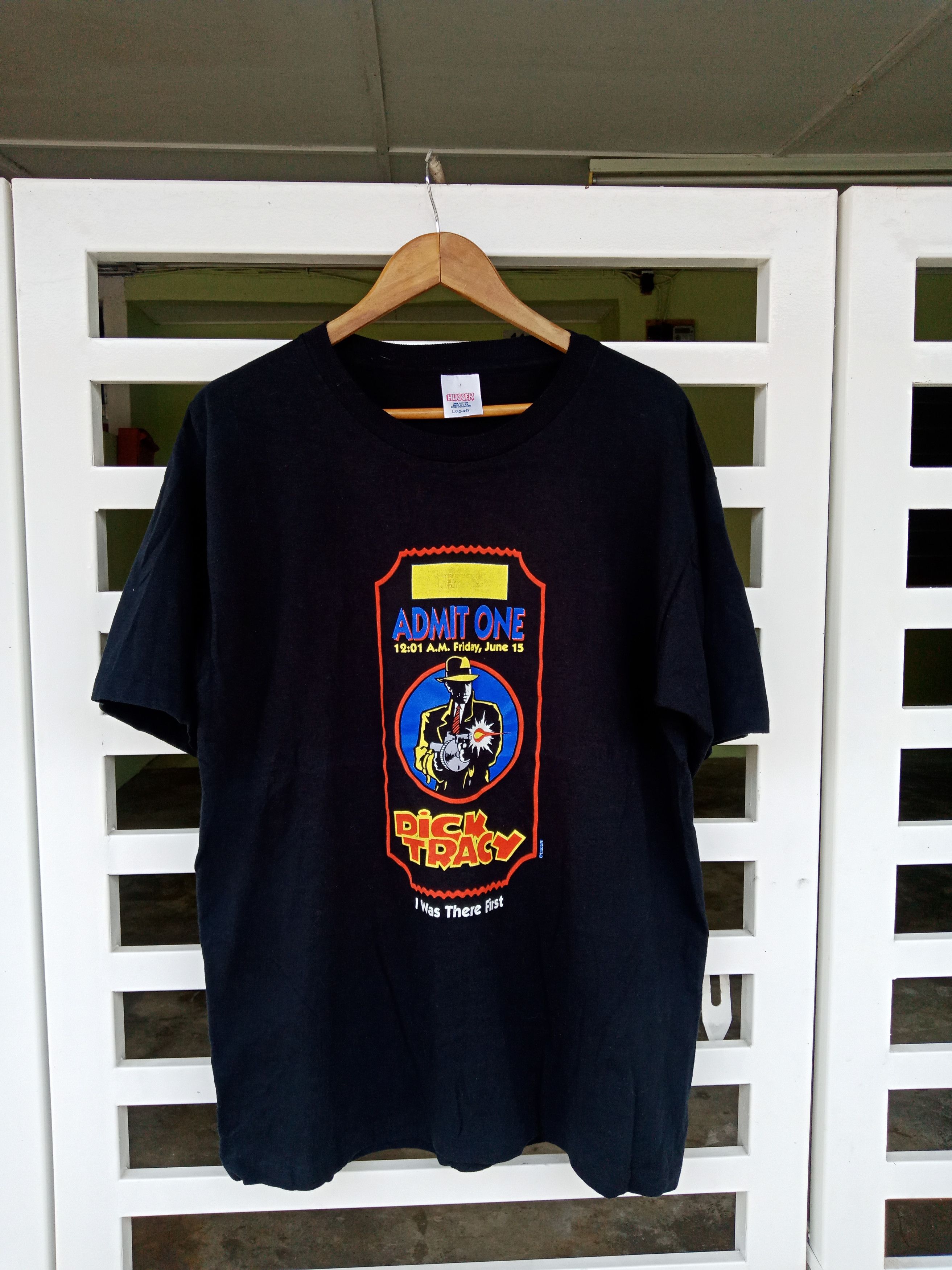 Vintage 1990 Dick Tracy Single Stitch Box Office Movie Tee Made In USA