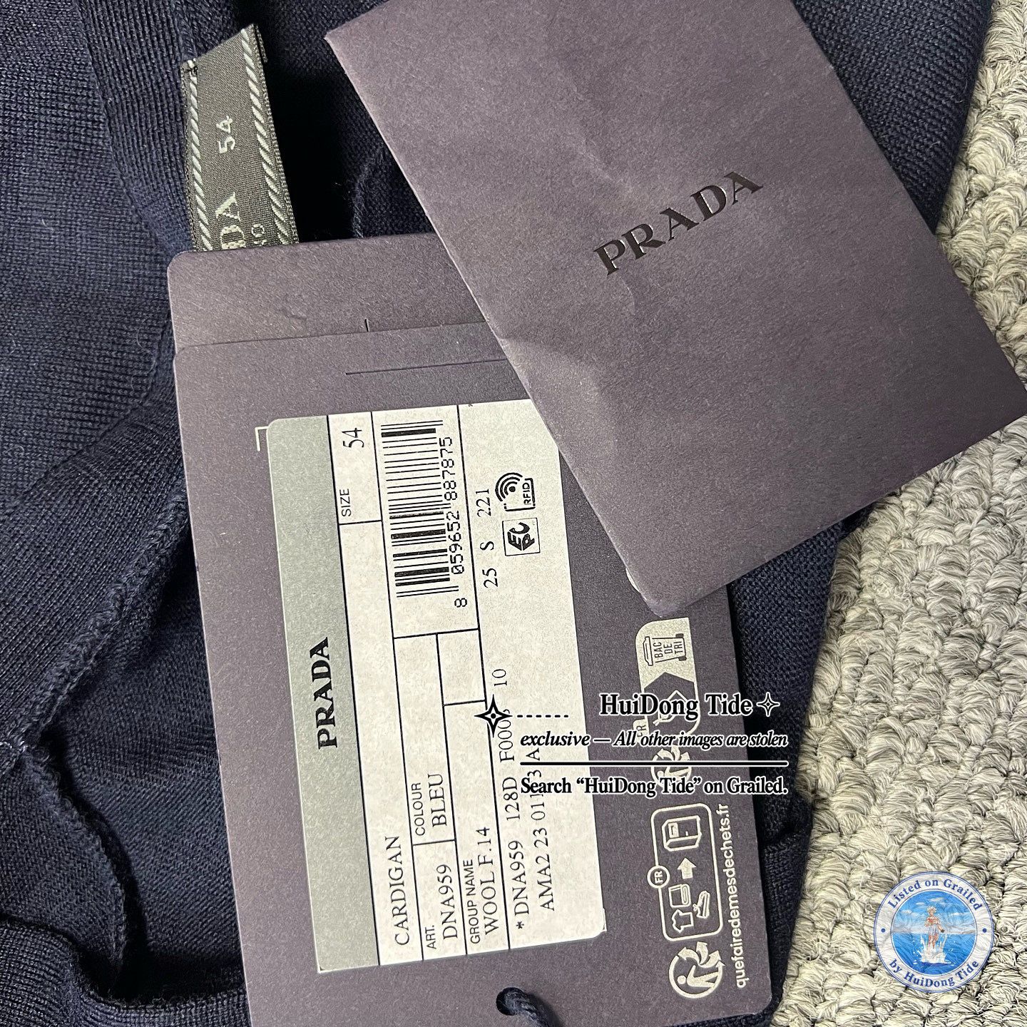 Prada Prada V-Neck Button Cardigan Size 54 Size US L / EU 52-54 / 3 - 6 Thumbnail