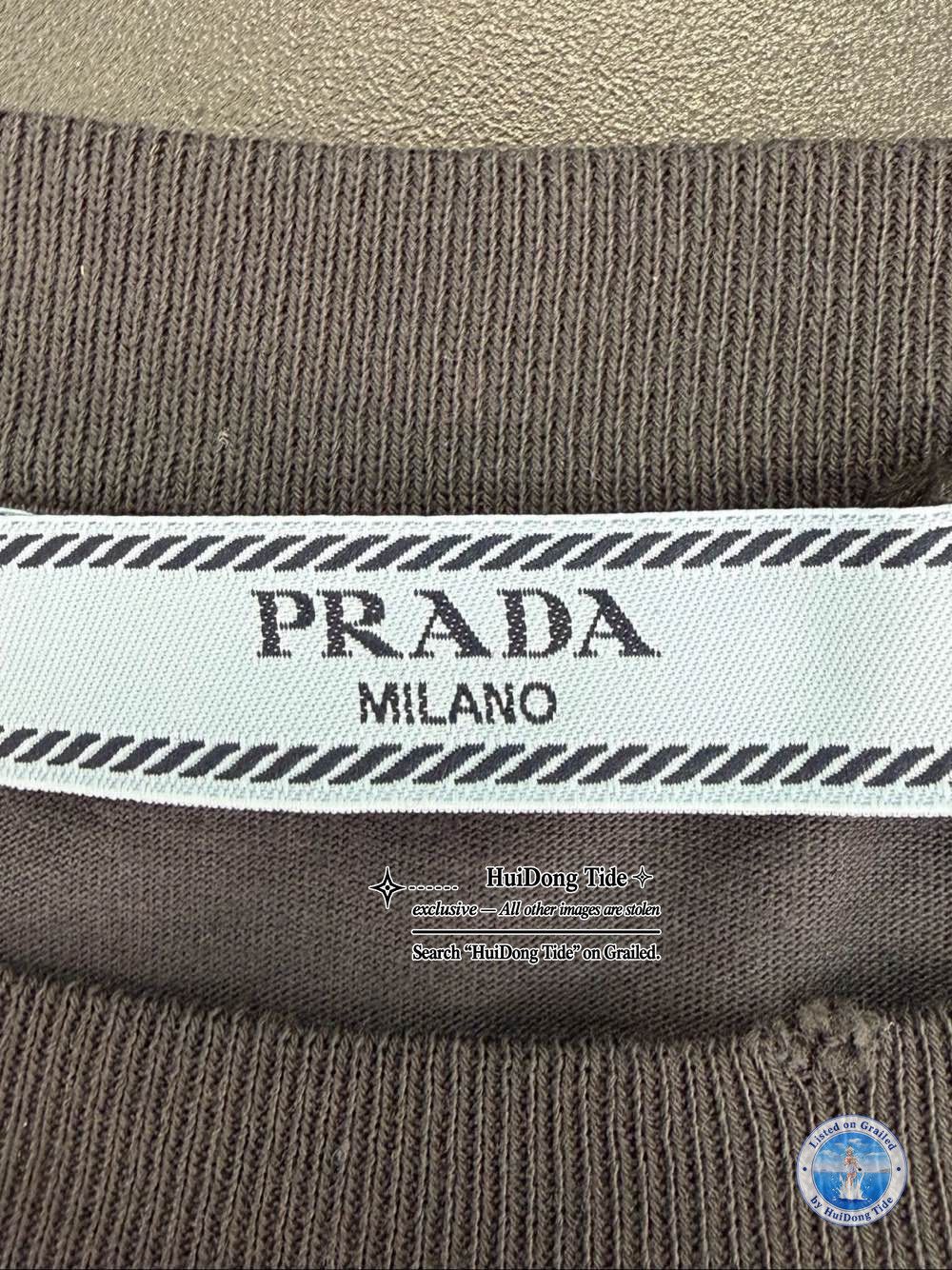 Prada Prada Triangle Logo Long Sleeve T-Shirt Size M Size M / US 6-8 / IT 42-44 - 4 Thumbnail