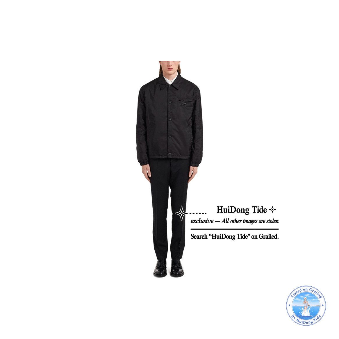 Prada Prada Re-Nylon Logo Plaque Coach Jacket Size 46 Size US S / EU 44-46 / 1 - 7 Thumbnail