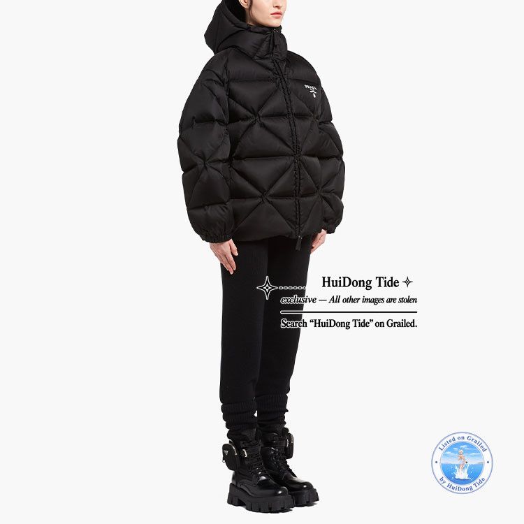 Prada Prada Quilted Logo Hooded Down Jacket Size 38 Size XS / US 0-2 / IT 36-38 - 11 Thumbnail