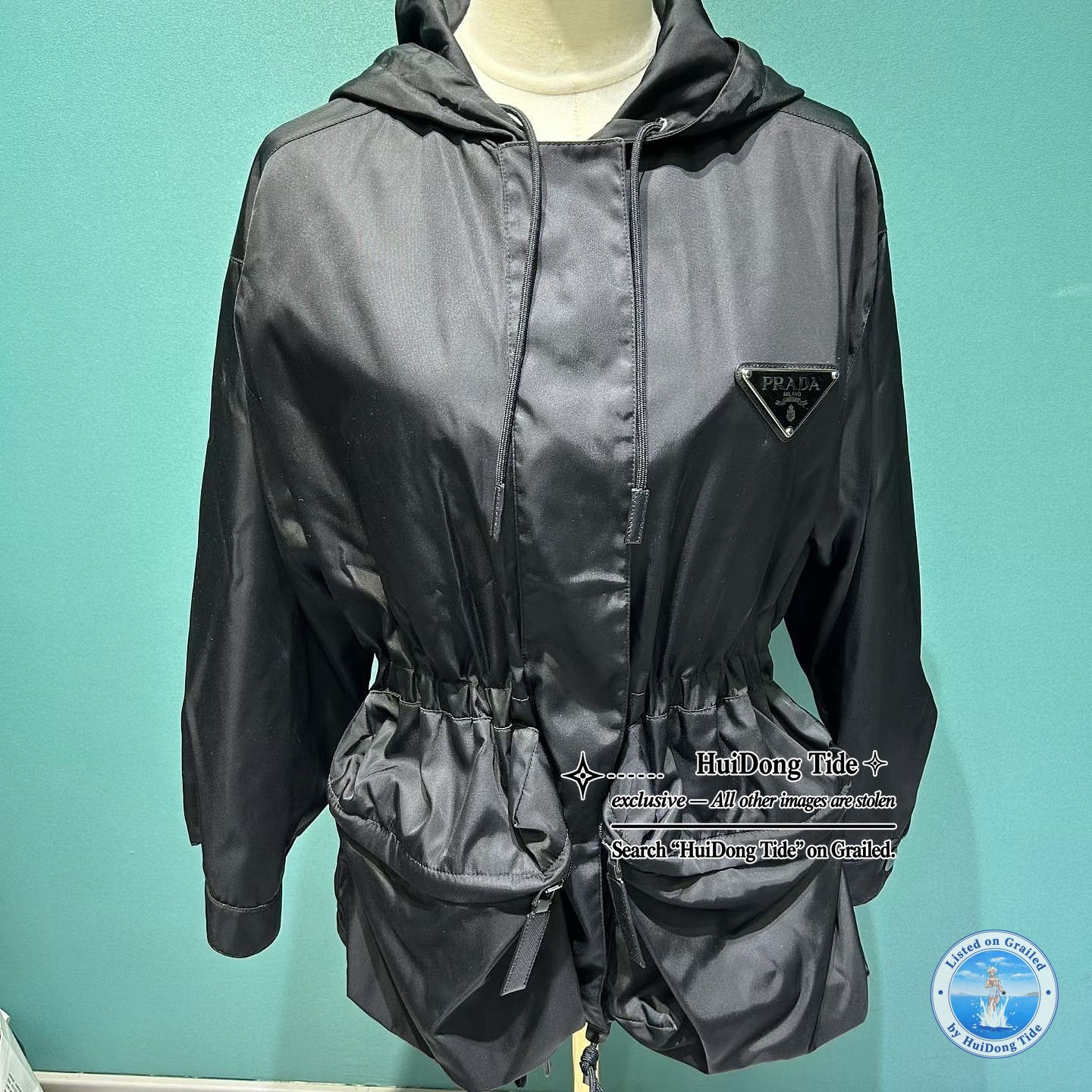 Prada Prada Logo Plaque Hooded Nylon Jacket Size 40 Size S / US 4 / IT 40 - 10 Thumbnail