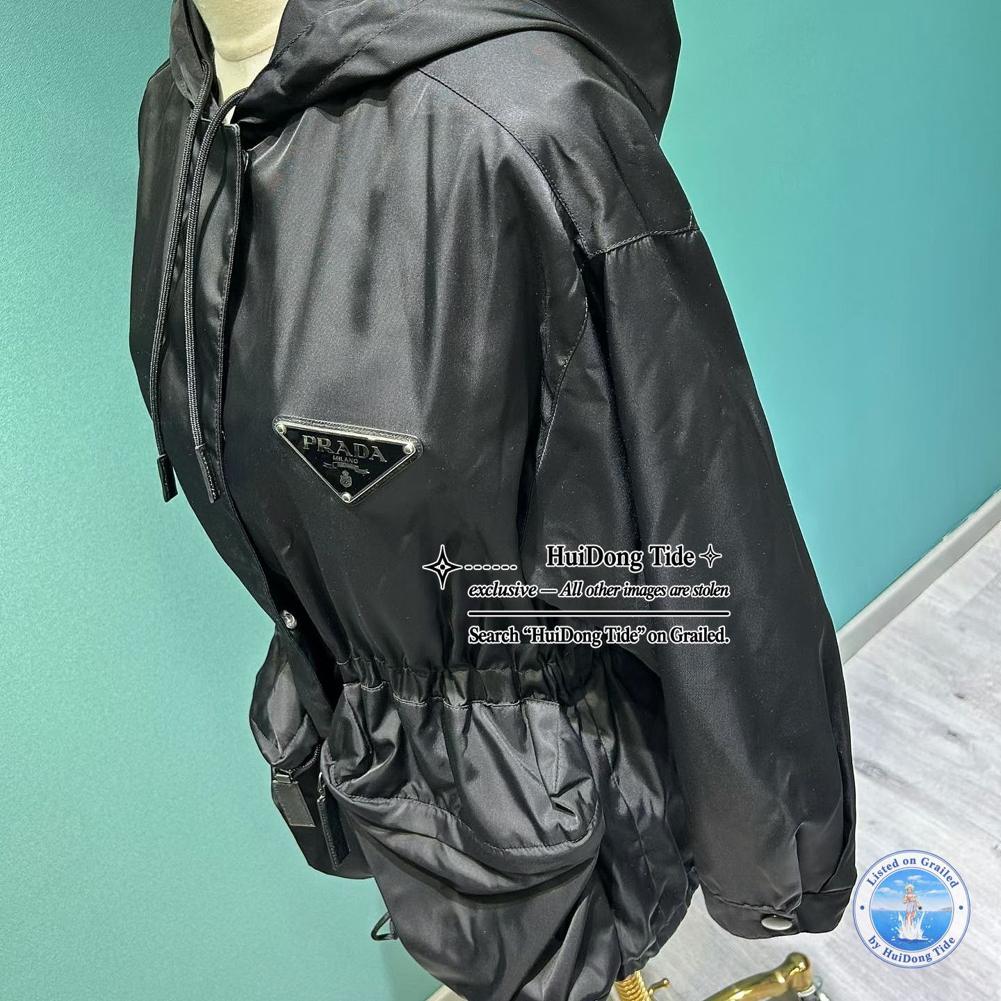 Prada Prada Logo Plaque Hooded Nylon Jacket Size 40 Size S / US 4 / IT 40 - 6 Thumbnail