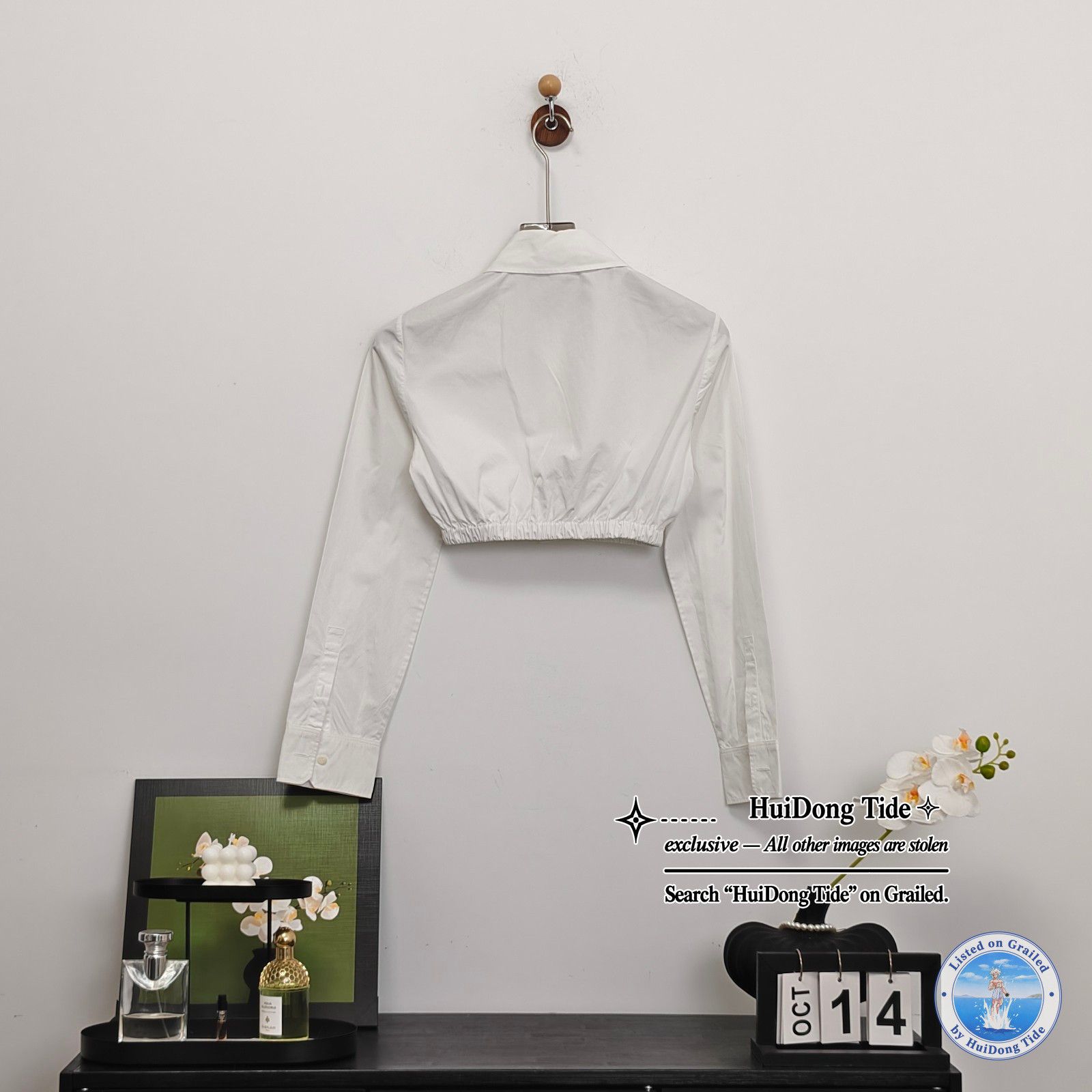 Prada Prada Embroidered Logo Poplin Shirt Size 36 Size XS / US 0-2 / IT 36-38 - 3 Thumbnail