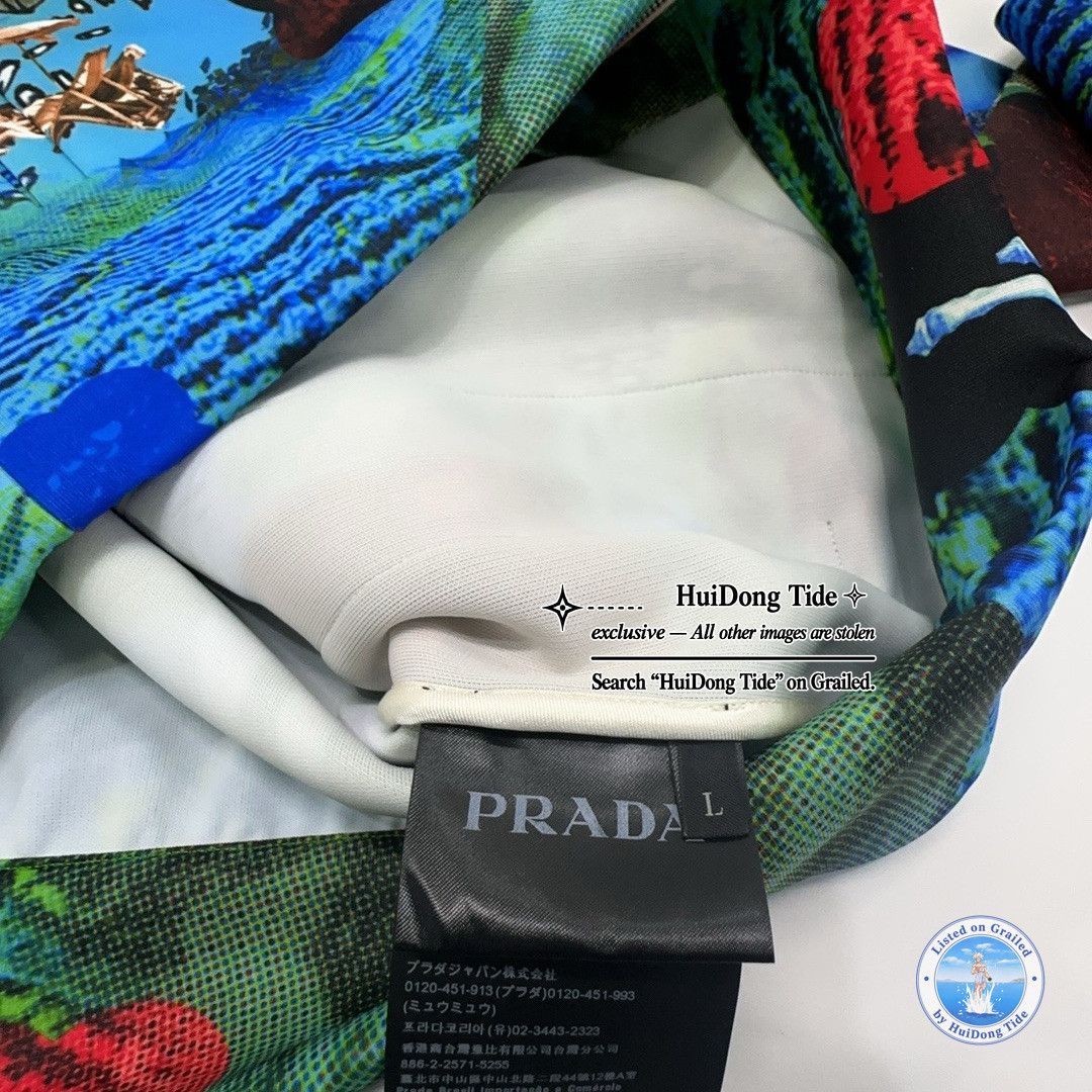 Prada Prada Graphic Print Zip Jacket Size L Size US L / EU 52-54 / 3 - 3 Thumbnail