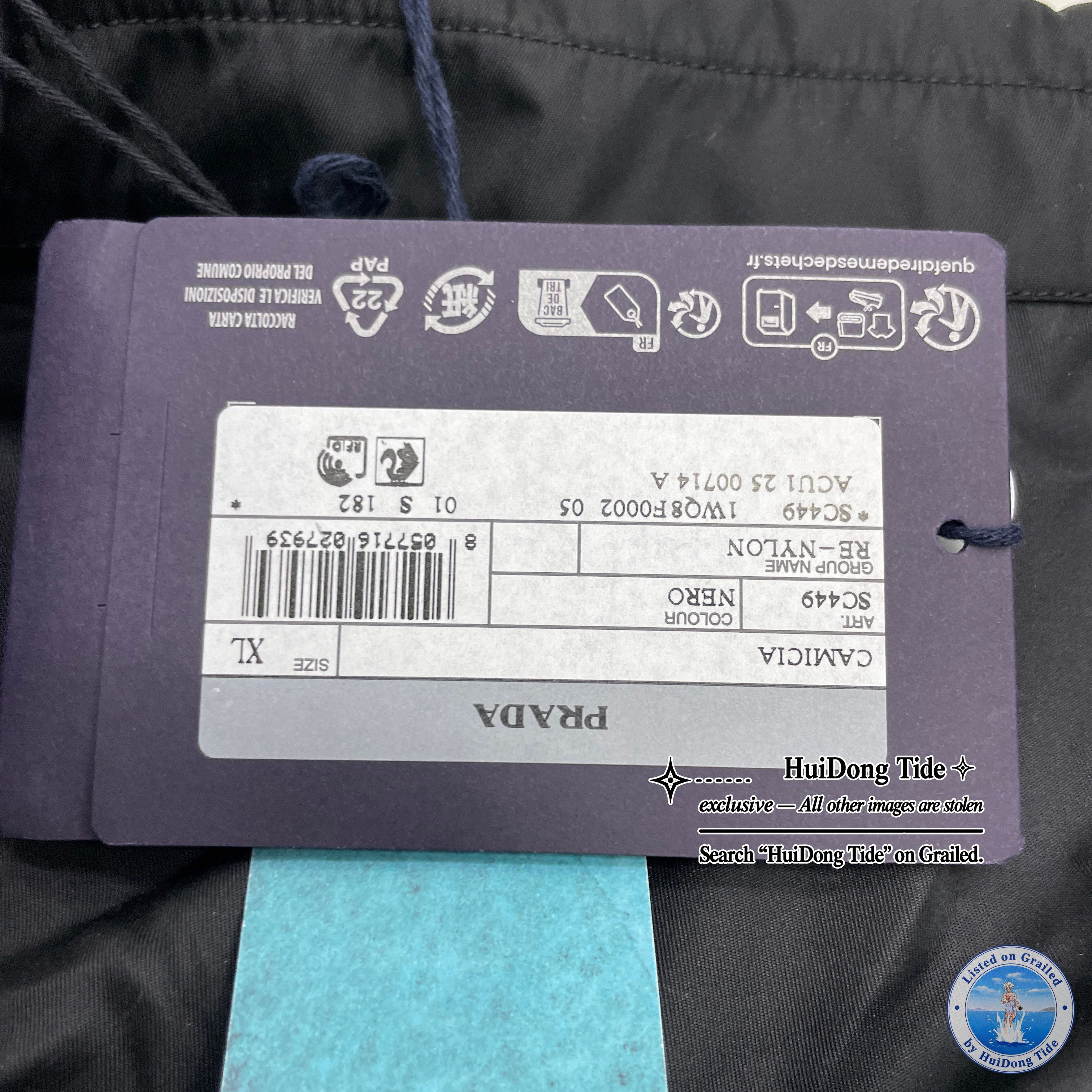 Prada Prada Re-Nylon Logo Patch Shirt Size XL Size US XL / EU 56 / 4 - 4 Thumbnail