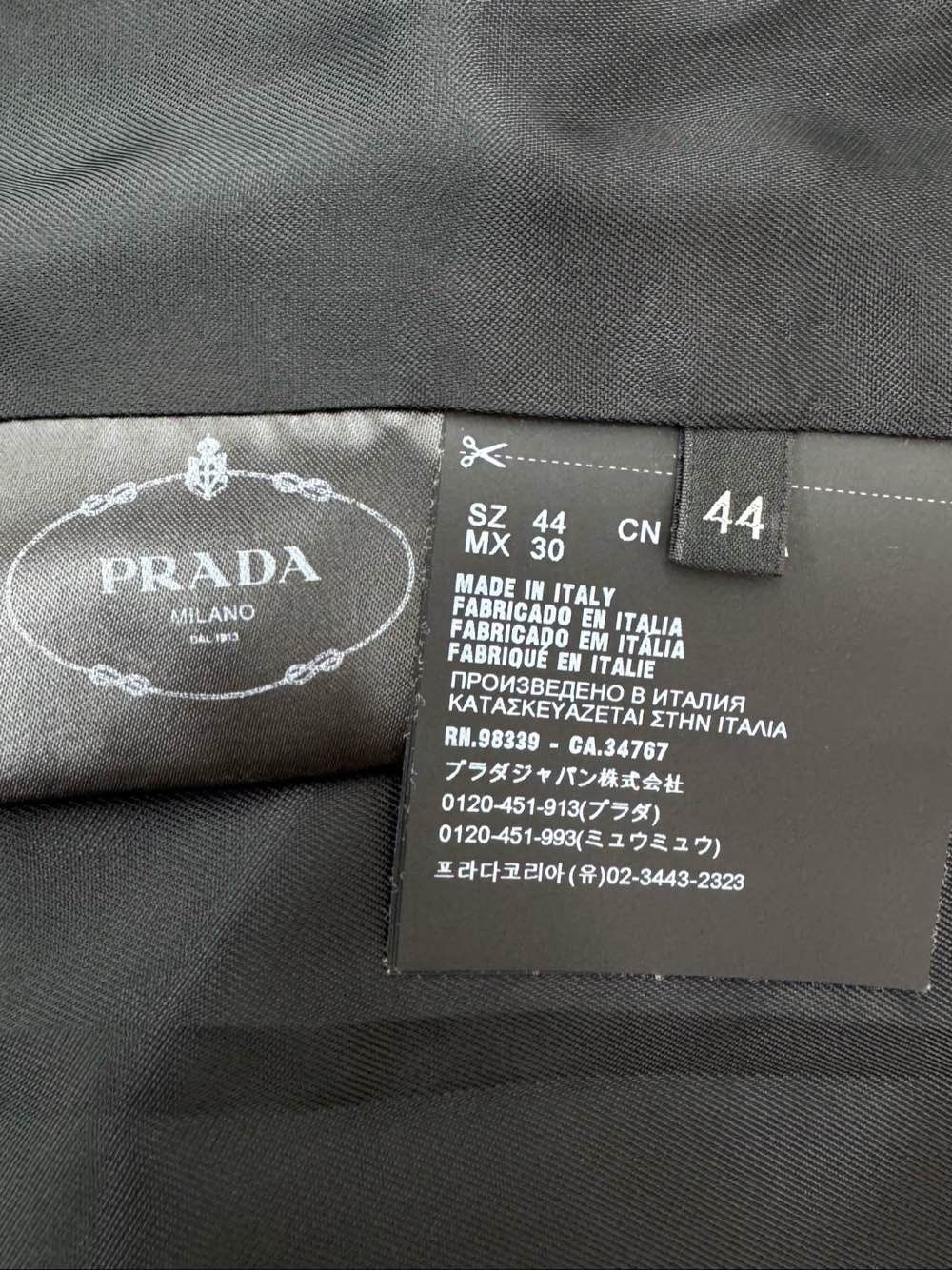 Prada Prada Virgin Wool Bow Detail Jacket Size 44 Size M / US 6-8 / IT 42-44 - 5 Thumbnail