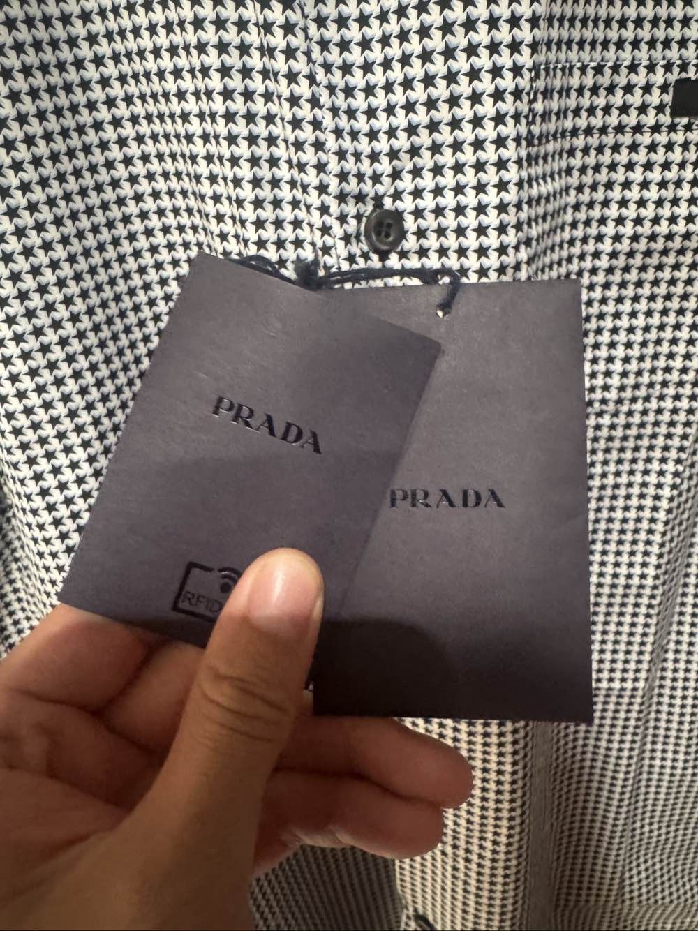 Prada Prada Star Print Button Up Shirt Size M Size US M / EU 48-50 / 2 - 6 Thumbnail