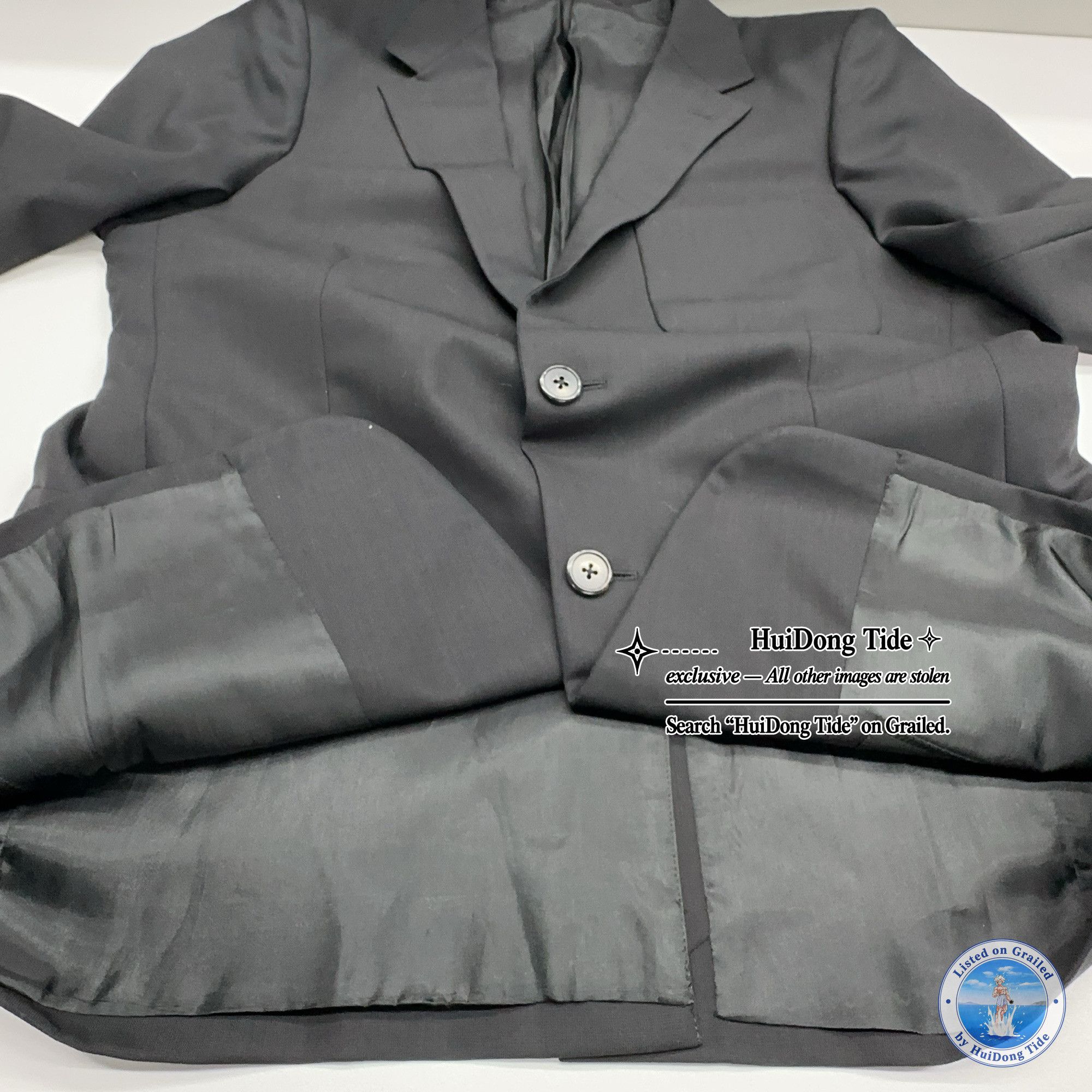 Prada Prada Solid Black Blazer Size 40R Size 40R - 7 Thumbnail