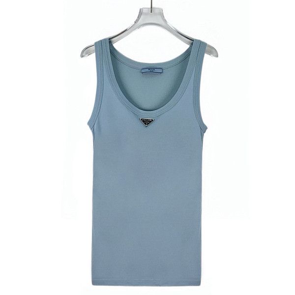 Prada Prada Logo Plaque Tank Top Size 38 Size XS / US 0-2 / IT 36-38 - 2 Thumbnail
