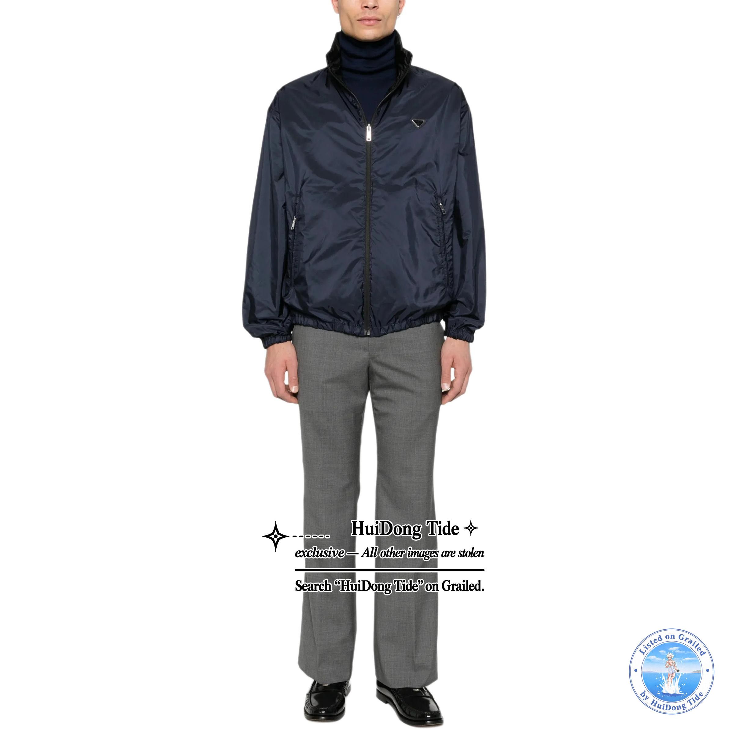 Prada Prada Re-Nylon Logo Zip Jacket Size L Size US L / EU 52-54 / 3 - 7 Thumbnail