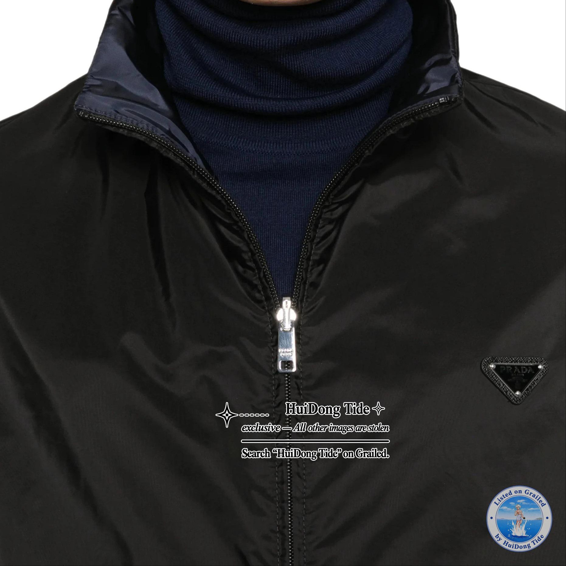 Prada Prada Re-Nylon Logo Zip Jacket Size L Size US L / EU 52-54 / 3 - 9 Thumbnail