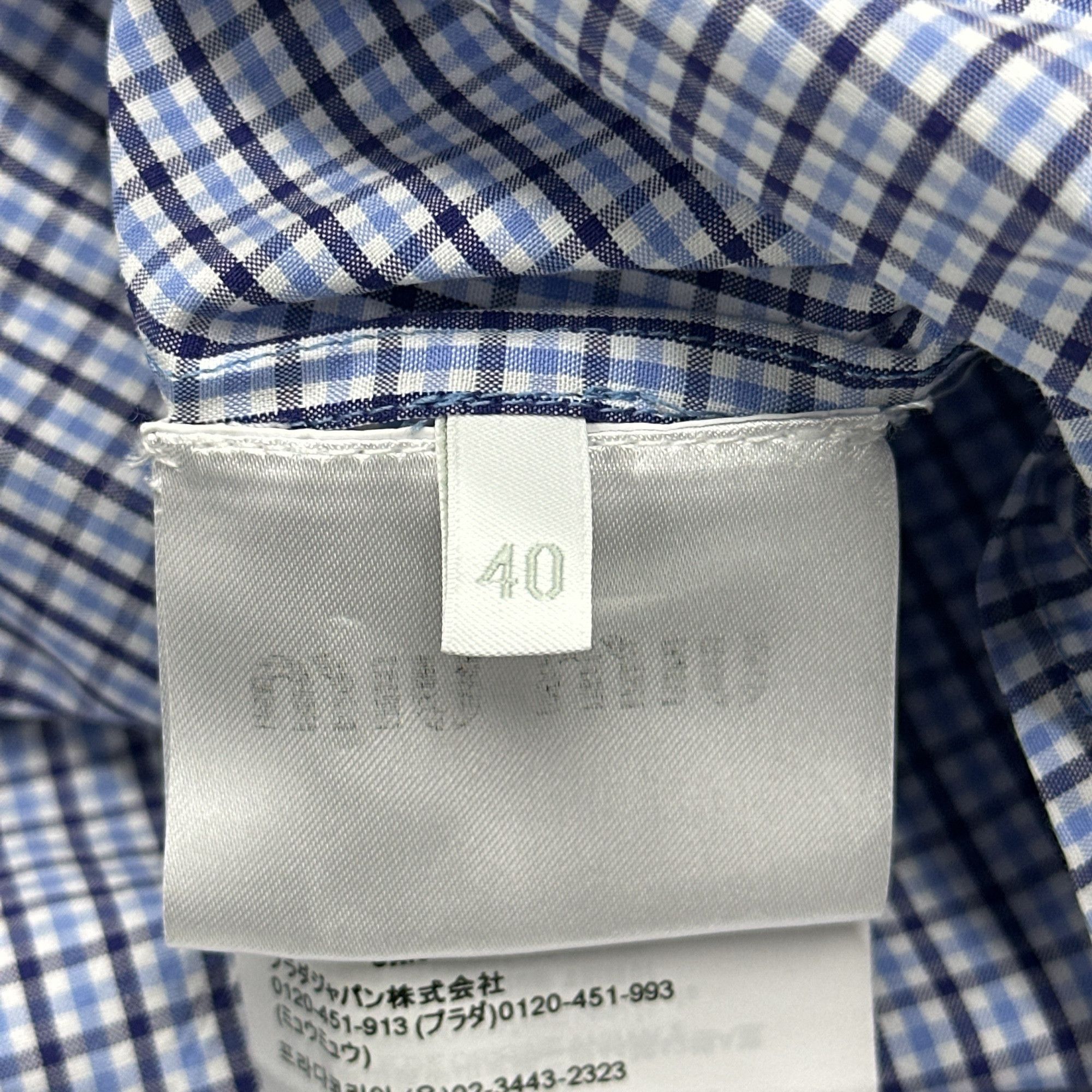 Miu Miu Miu Miu Gingham Check Logo Button Up Shirt Size 40 Size S / US 4 / IT 40 - 4 Thumbnail