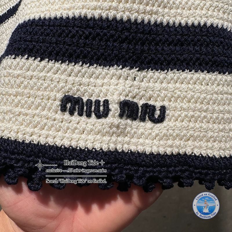 Miu Miu Miu Miu Striped Knit Mini Skirt Size 40 Size 27" / US 4 / IT 40 - 7 Thumbnail