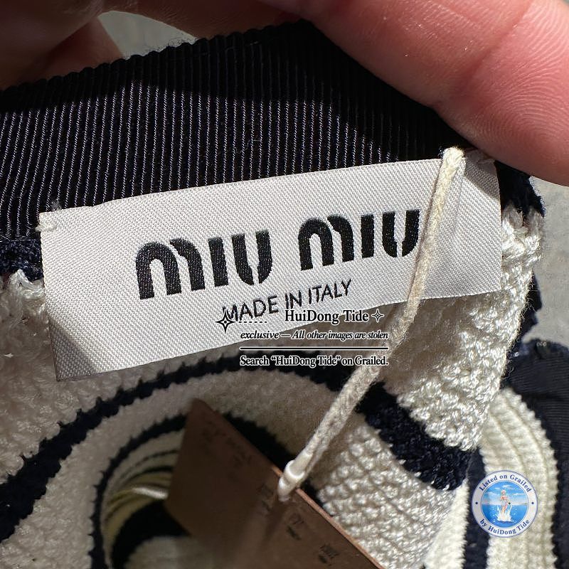 Miu Miu Miu Miu Striped Knit Mini Skirt Size 40 Size 27" / US 4 / IT 40 - 4 Thumbnail