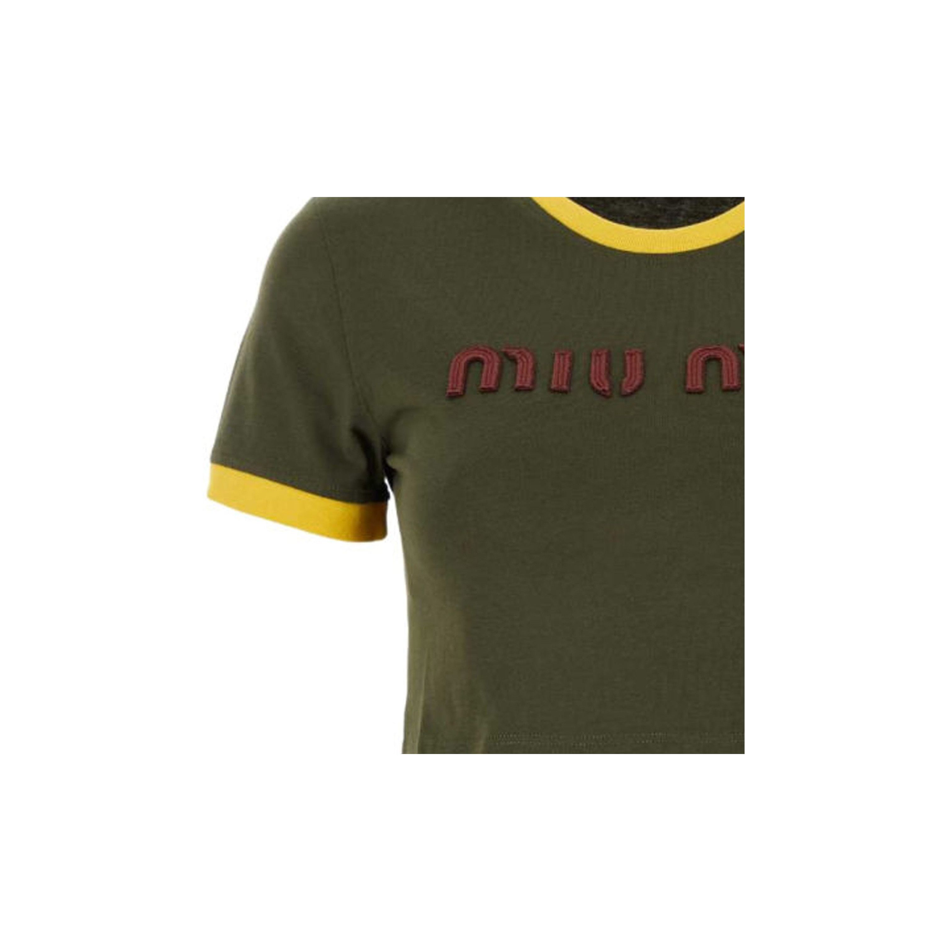 Miu Miu Miu Miu Logo Embroidered Crop Top Size M Size M / US 6-8 / IT 42-44 - 11 Thumbnail