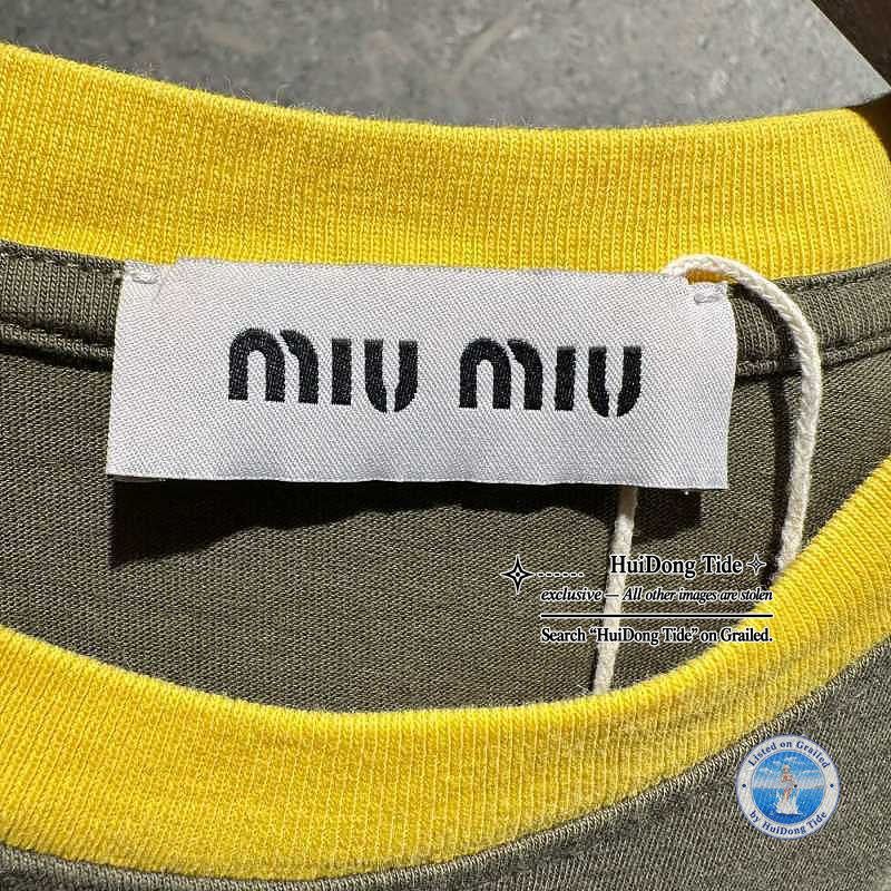 Miu Miu Miu Miu Logo Embroidered Crop Top Size M Size M / US 6-8 / IT 42-44 - 4 Thumbnail