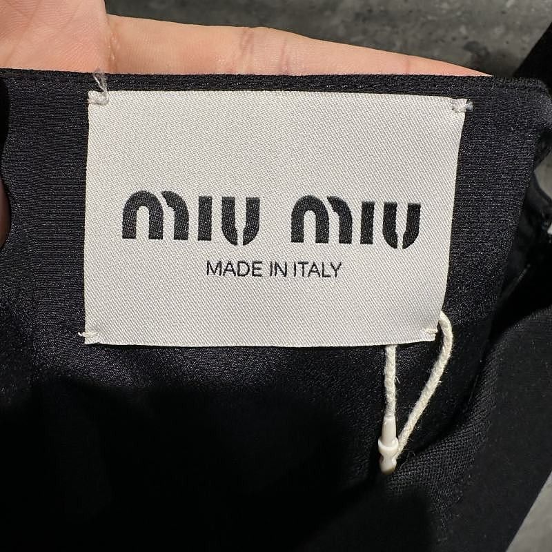 Miu Miu Miu Miu Logo Strap Mini Dress Size 40 Size S / US 4 / IT 40 - 4 Thumbnail