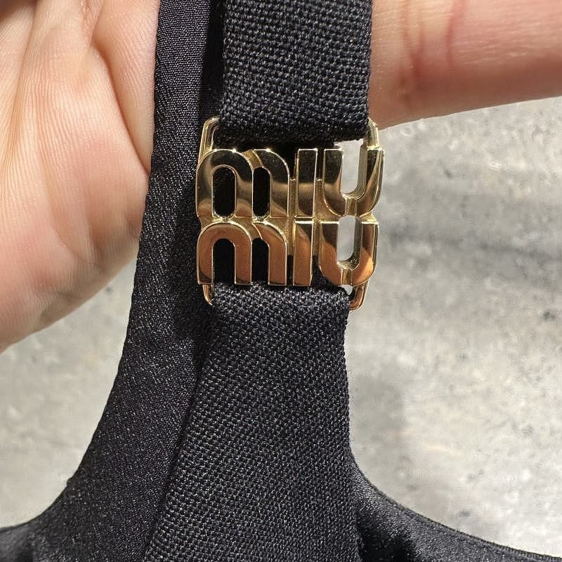 Miu Miu Miu Miu Logo Strap Mini Dress Size 40 Size S / US 4 / IT 40 - 6 Thumbnail