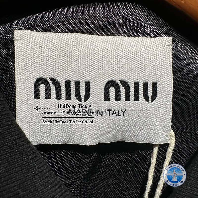Miu Miu Miu Miu Wool Logo Zip Jacket Size 38 Size XS / US 0-2 / IT 36-38 - 4 Thumbnail