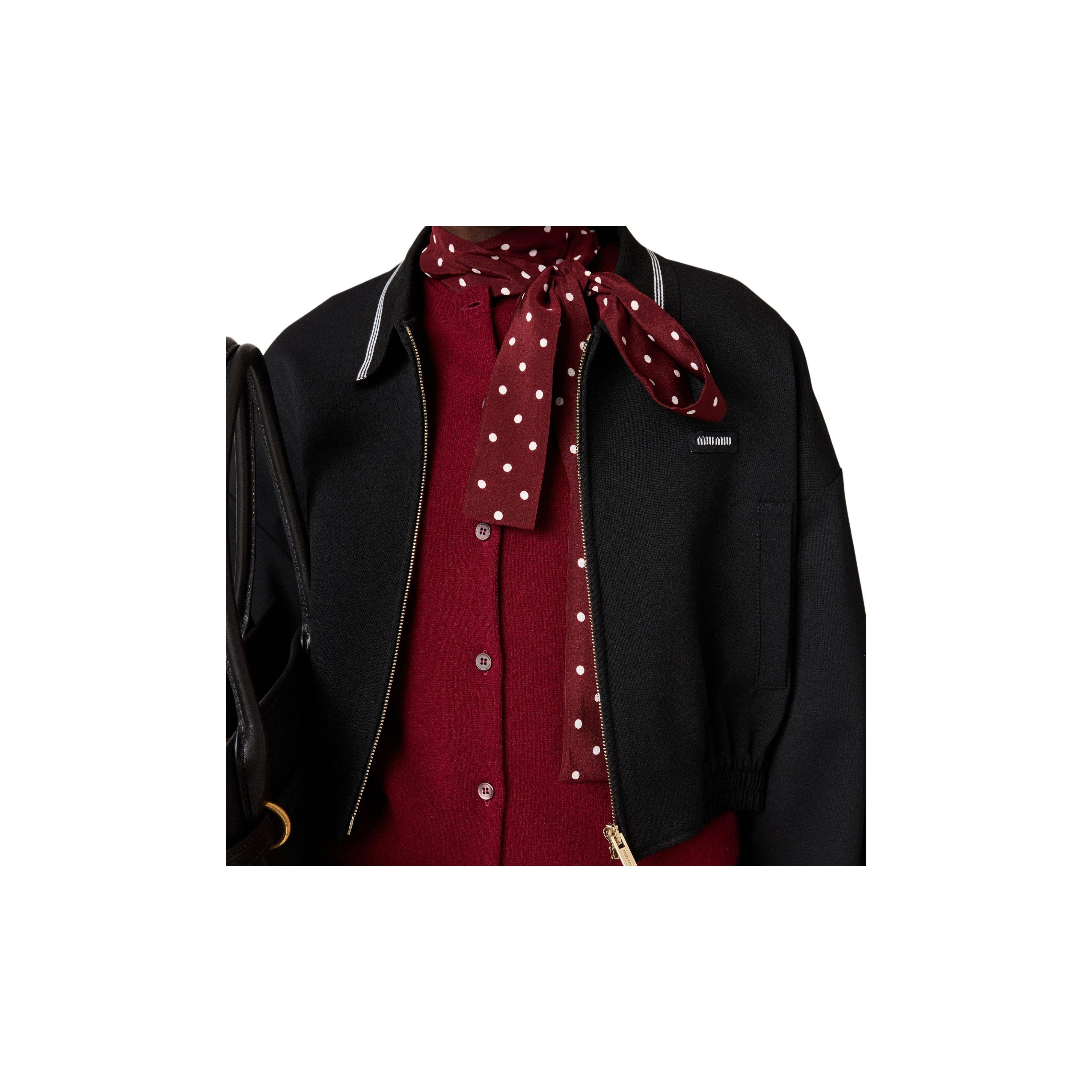 Miu Miu Miu Miu Wool Logo Zip Jacket Size 38 Size XS / US 0-2 / IT 36-38 - 12 Thumbnail