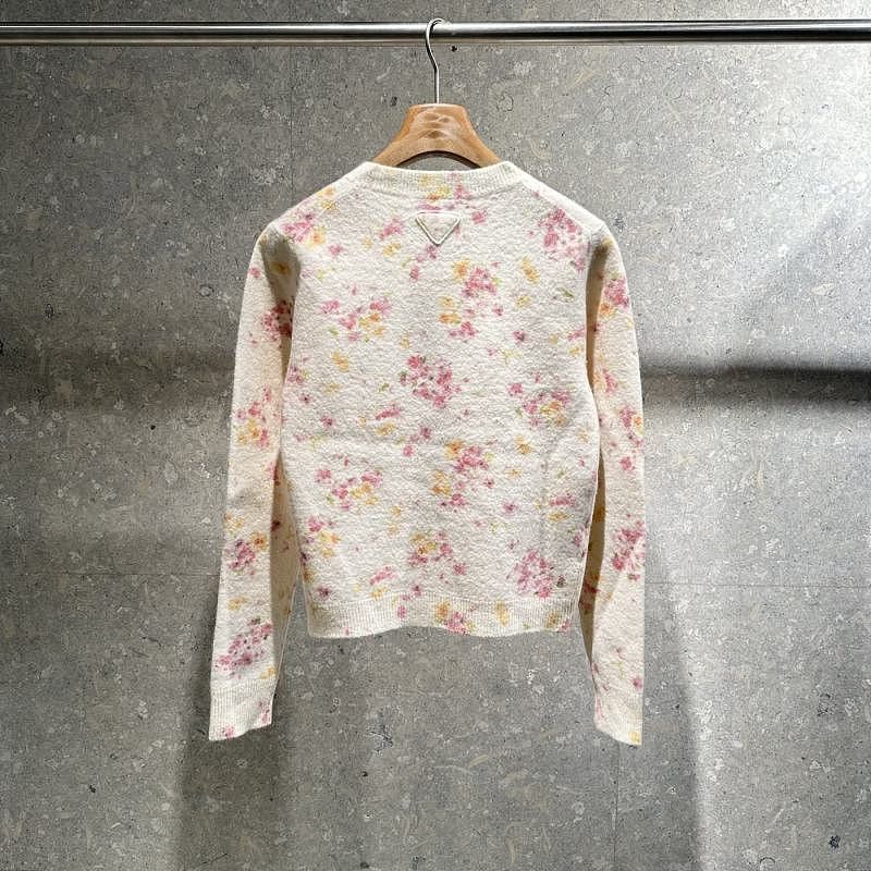 Prada Prada Floral Knit Cardigan Size 40 Size S / US 4 / IT 40 - 3 Thumbnail