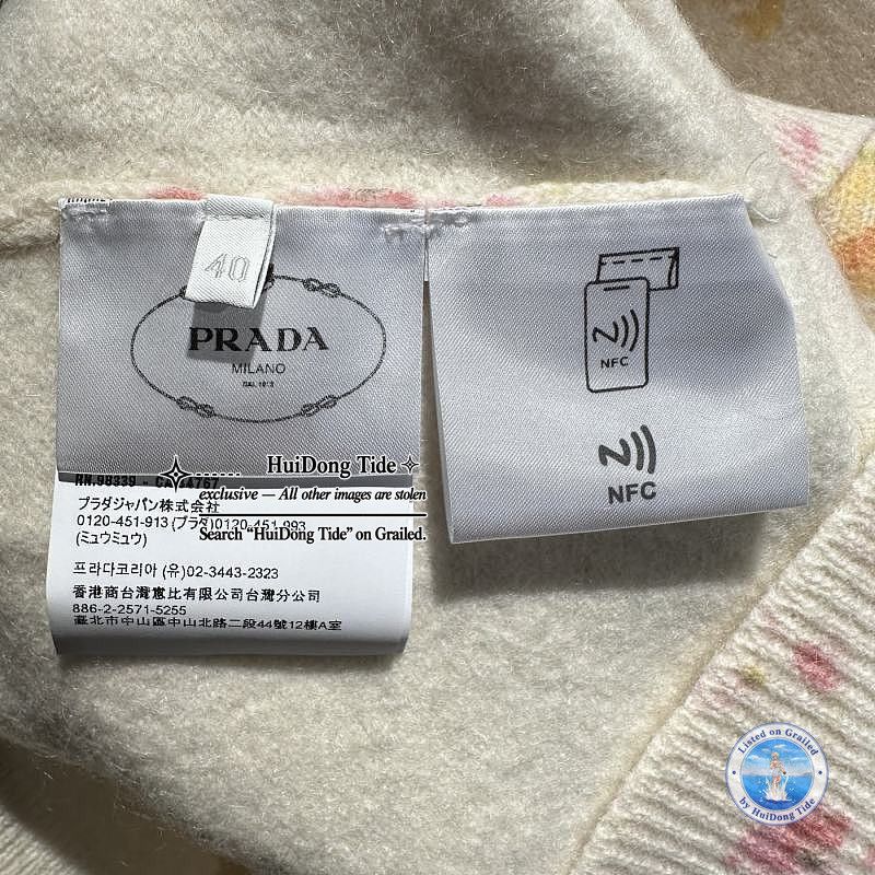 Prada Prada Floral Knit Cardigan Size 40 Size S / US 4 / IT 40 - 6 Thumbnail