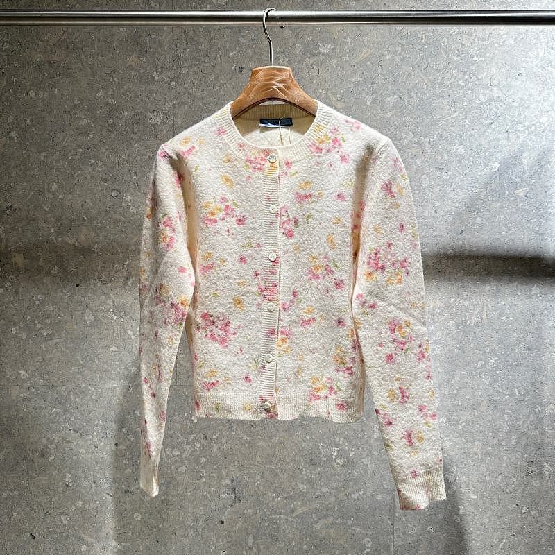 Prada Prada Floral Knit Cardigan Size 40 Size S / US 4 / IT 40 - 2 Thumbnail