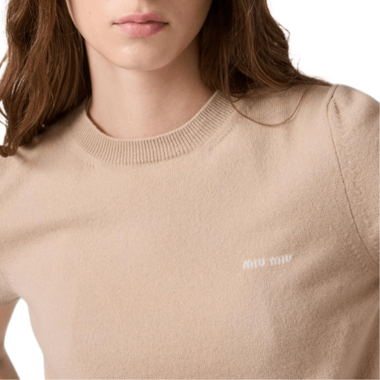 Miu Miu Miu Miu Lace Trim Cashmere Knit Top Size 38 Size XS / US 0-2 / IT 36-38 - 13 Thumbnail