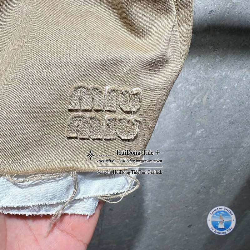 Miu Miu Miu Miu Cotton Twill Mini Skirt Size 36 Size 25" / US 0 / IT 36 - 7 Thumbnail