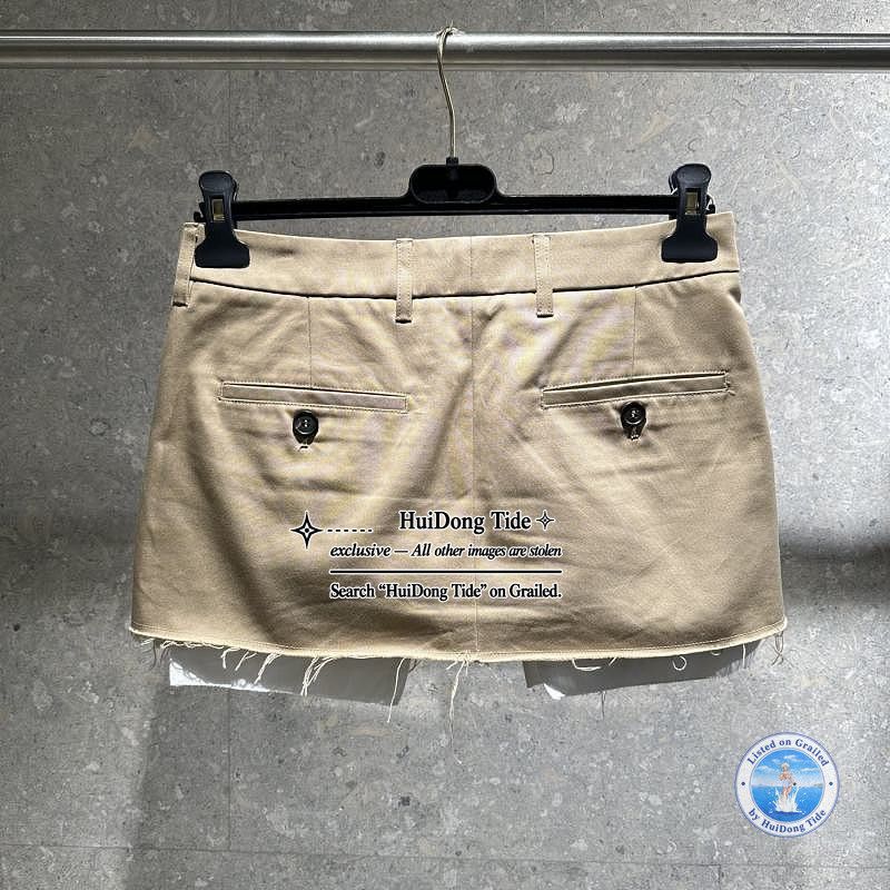 Miu Miu Miu Miu Cotton Twill Mini Skirt Size 36 Size 25" / US 0 / IT 36 - 3 Thumbnail