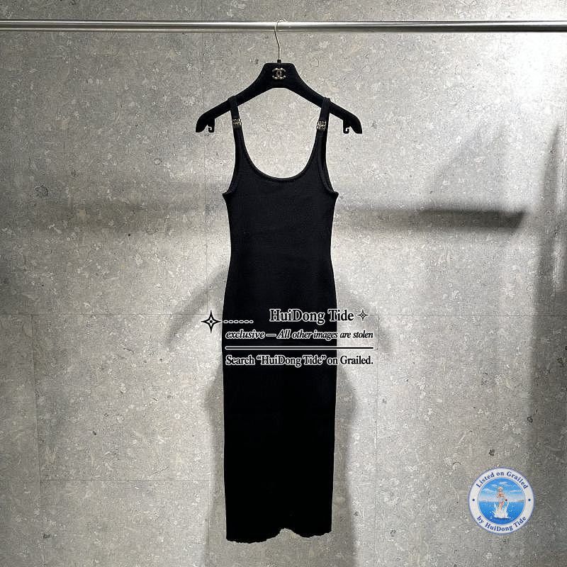 Miu Miu Miu Miu Ribbed Logo Strap Midi Dress Size 38 Size XS / US 0-2 / IT 36-38 - 7 Thumbnail