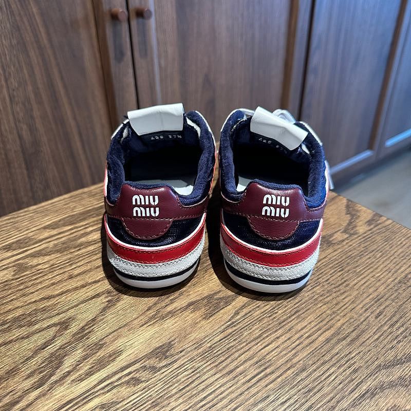 Miu Miu MIU MIU Suede Panel Sneakers it 37.5 Size US 7.5 / IT 37.5 - 4 Thumbnail