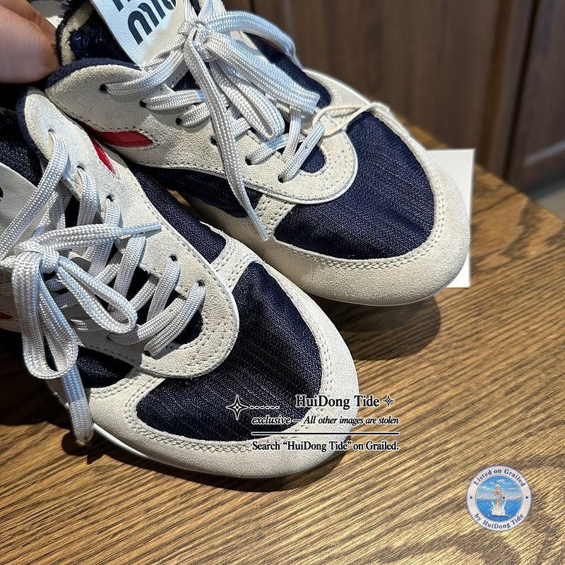 Miu Miu MIU MIU Suede Panel Sneakers it 37.5 Size US 7.5 / IT 37.5 - 8 Thumbnail