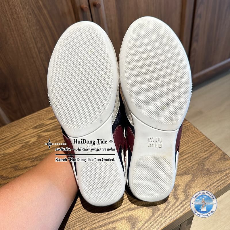 Miu Miu MIU MIU Suede Panel Sneakers it 37.5 Size US 7.5 / IT 37.5 - 5 Thumbnail