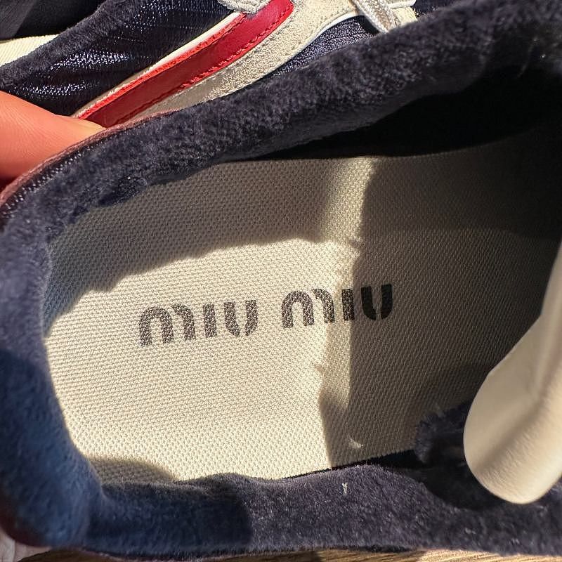 Miu Miu MIU MIU Suede Panel Sneakers it 37.5 Size US 7.5 / IT 37.5 - 10 Thumbnail