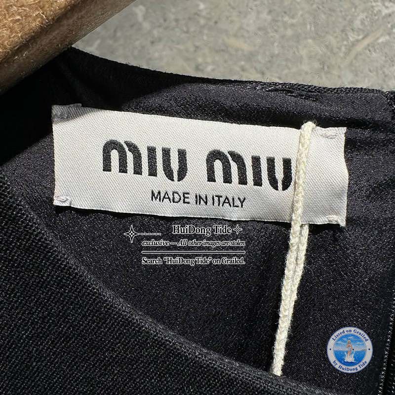 Miu Miu Miu Miu Logo Belted Mini Dress Size 42 Size M / US 6-8 / IT 42-44 - 4 Thumbnail