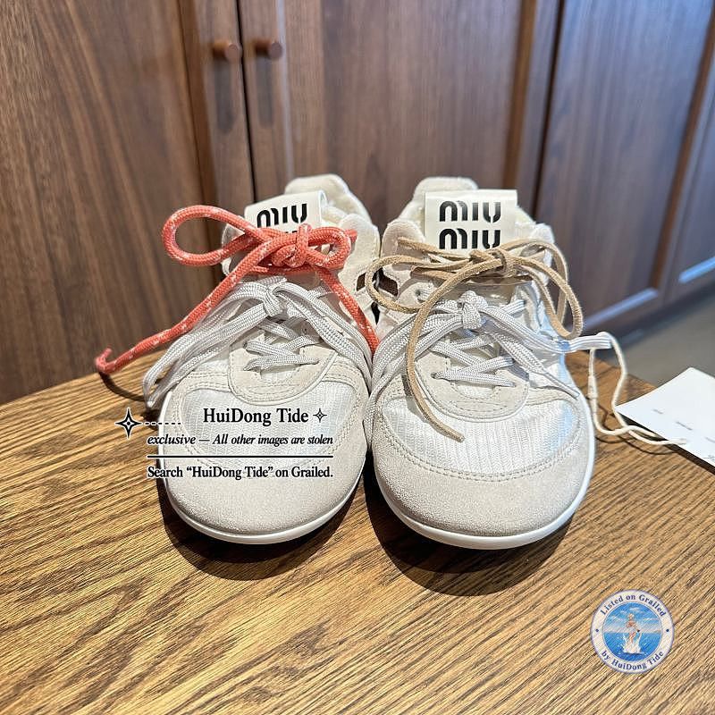 Miu Miu Miu Miu Technical Fabric Sneakers it 37.5 Size US 7.5 / IT 37.5 - 3 Thumbnail